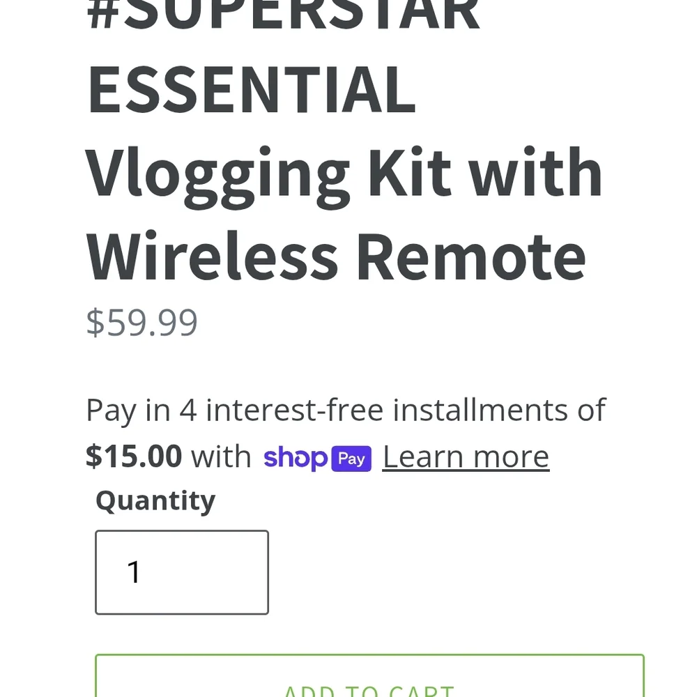 GoViral Vlogging Kit - Black